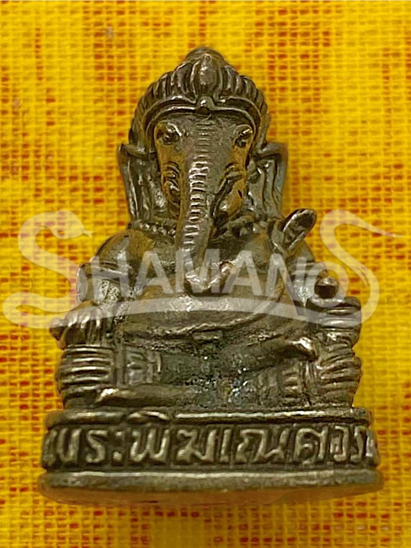 Statuina Amuleto per ATTIRARE RICCHEZZA, SOLDI E SUCCESSO - GANESH OF GOLD (Pha Yant in Omaggio)
