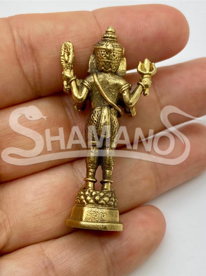 Statuina Amuleto per ATTIRARE RICCHEZZA, SOLDI E SUCCESSO - GANESH IMPERATORE (Pha Yant in Omaggio)