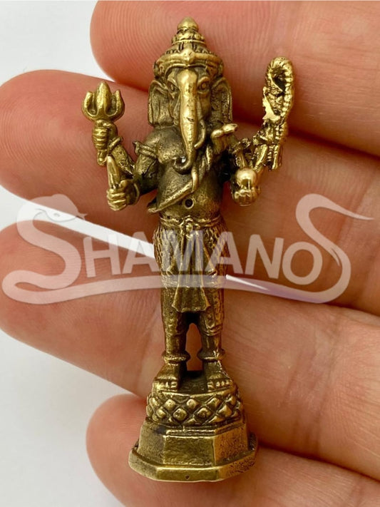 Statuina Amuleto per ATTIRARE RICCHEZZA, SOLDI E SUCCESSO - GANESH IMPERATORE (Pha Yant in Omaggio)
