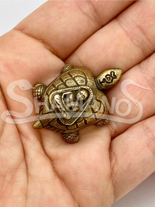 Amuleto PORTAFORTUNA e PROTEZIONE - TARTARUGA 5 YANT con PHA YANT 🐢
