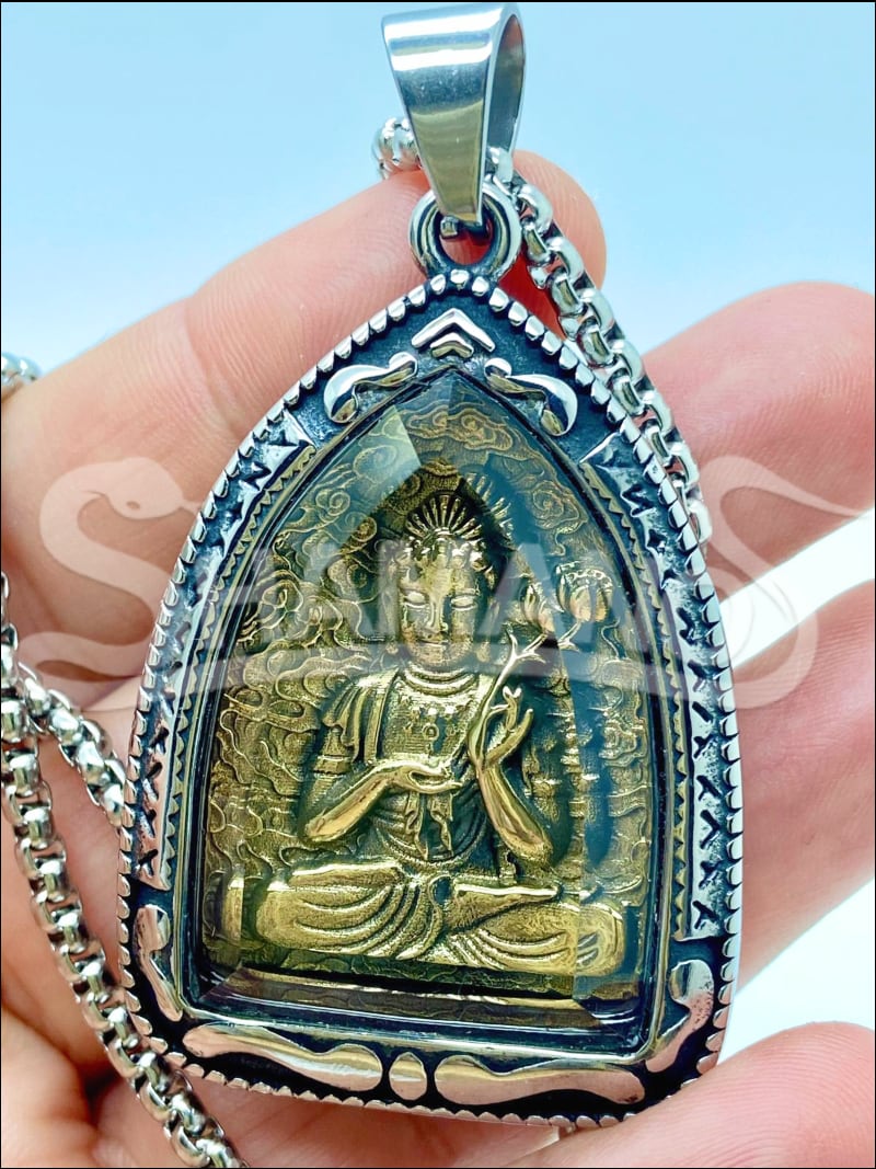 Amuleto Protettivo Con Collana Buddha Diamond