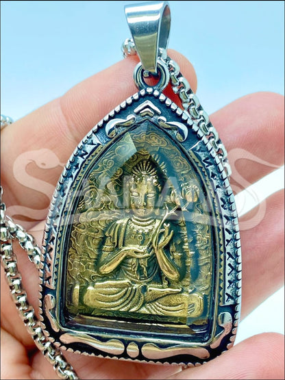 Amuleto Protettivo Con Collana Buddha Diamond
