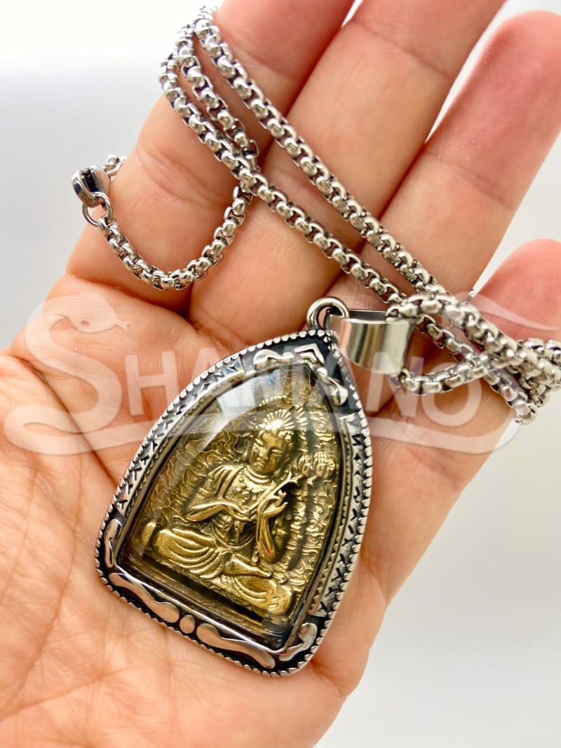 Amuleto Protettivo Con Collana Buddha Diamond
