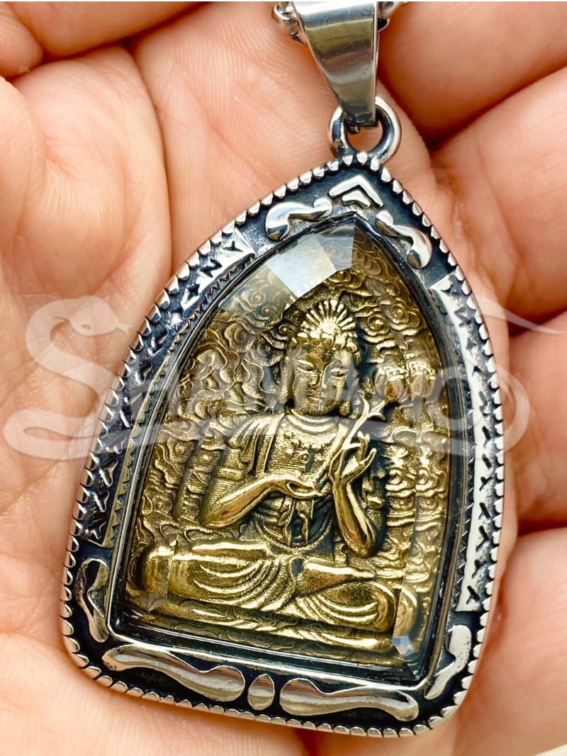 Amuleto Protettivo Con Collana Buddha Diamond