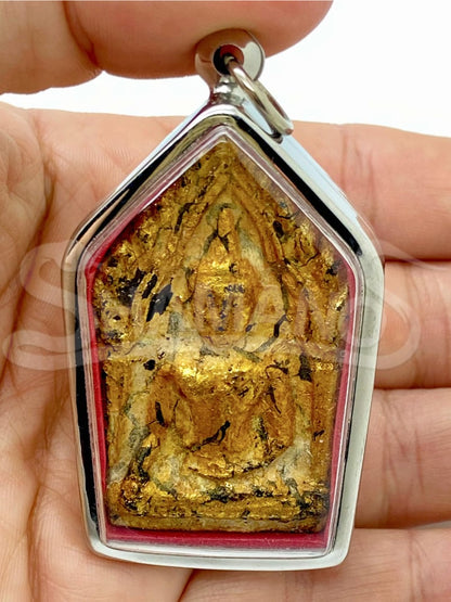 Amuleto PROTETTIVO CONTRO LE ENERGIE NEGATIVE - IL BUDDHA FOGLIA D'ORO