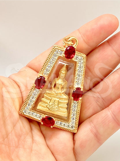 Amuleto PROTETTIVO, PORTA FORTUNA e RICCHEZZA - Il Buddha delle Gemme Rosse