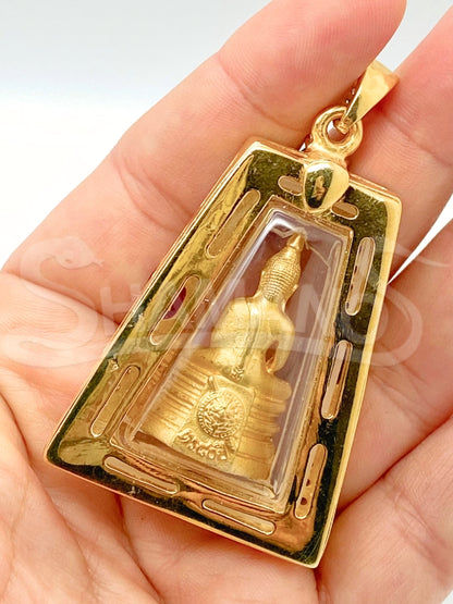 Amuleto PROTETTIVO, PORTA FORTUNA e RICCHEZZA - Il Buddha delle Gemme Rosse