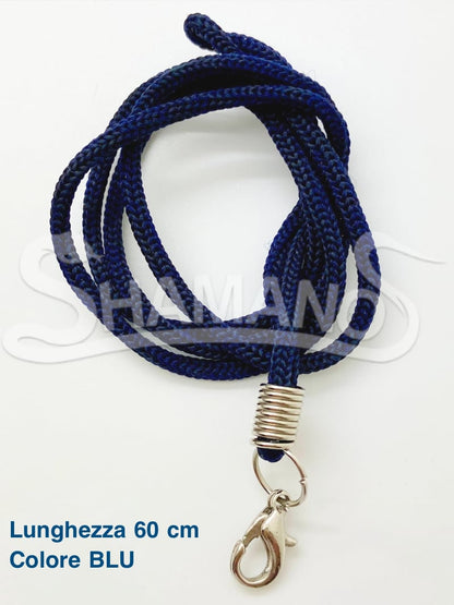 COLLANA per AMULETI e TALISMANI - Colore BLU, 60 cm