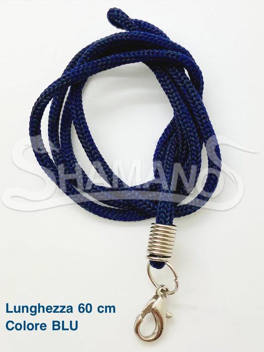 COLLANA per AMULETI e TALISMANI - Colore BLU, 60 cm