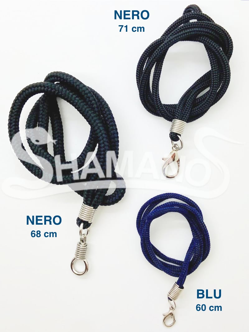 COLLANA per AMULETI e TALISMANI - Colore NERO, 71 cm