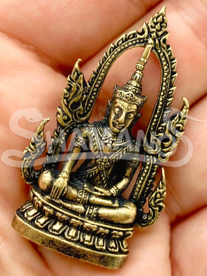 Statuina Protettiva Buddha Chinnarat con Sigillo